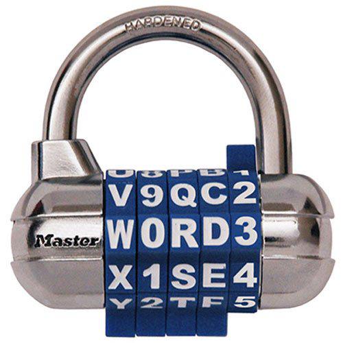 Set Your Own Word Combination Lock 175DWD Wide Master Lock Padlock 2 in